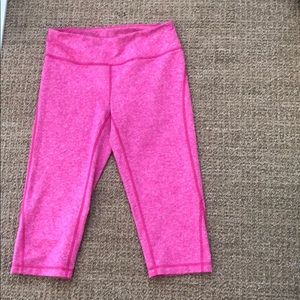 Zella Crop Pink Leggings Small